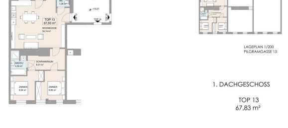 Apartamento de 2 dormitorios en Margareten, Austria No. 221347 2