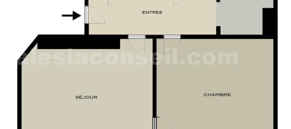 1 Schlafzimmer Wohnung in Paris, France, Nr. 298102 2