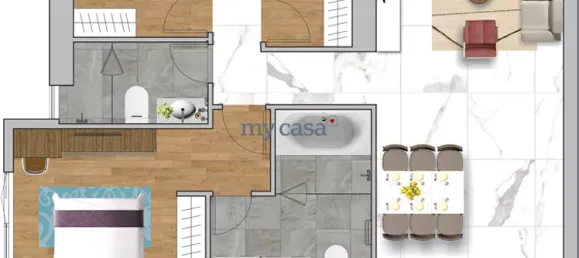 3 dormitorios apartamento en alquiler en Ho Chi Minh, Vietnam № 9341 9