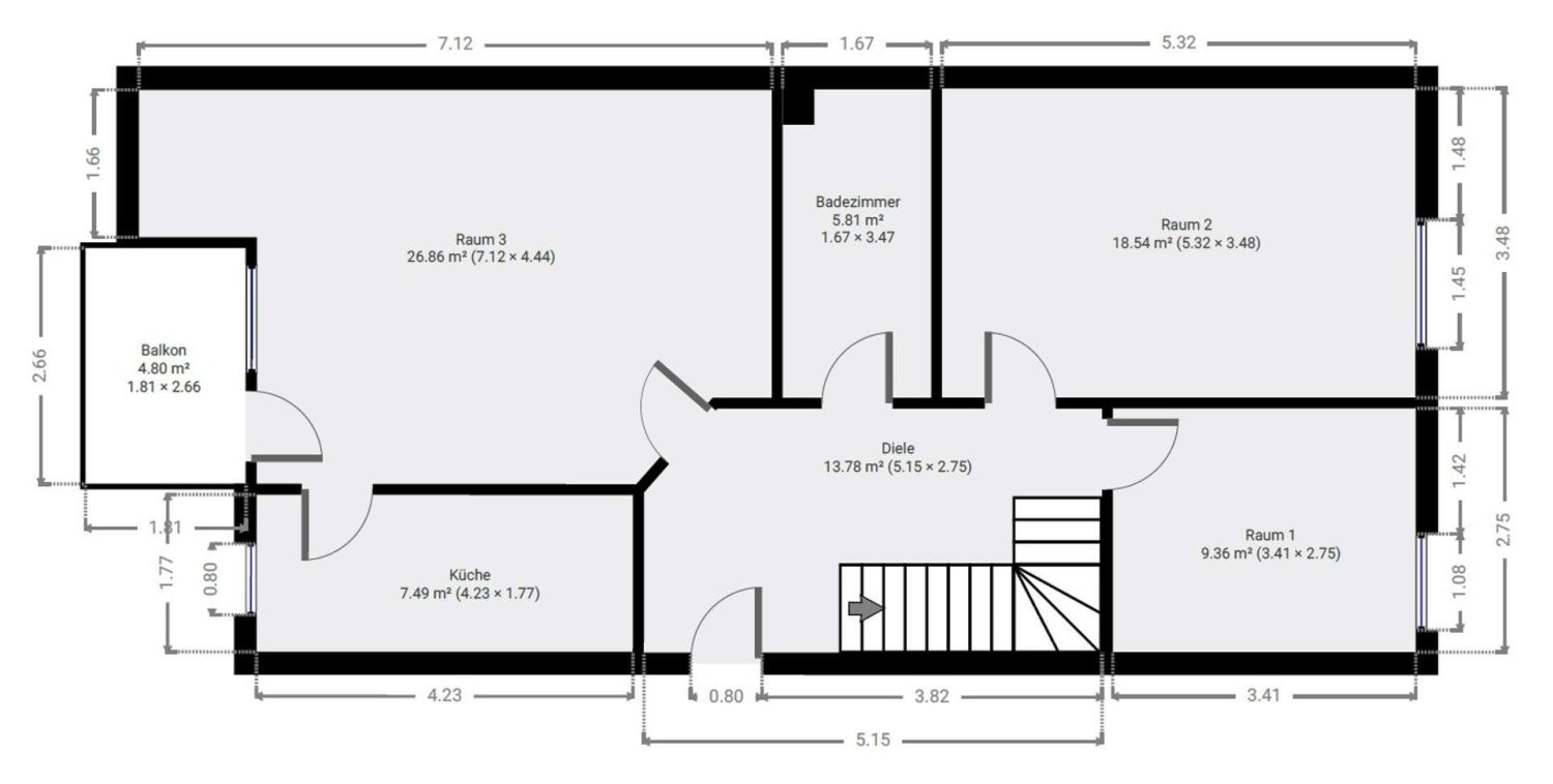 4 rooms Duplex in Leipzig, Germany No. 59499