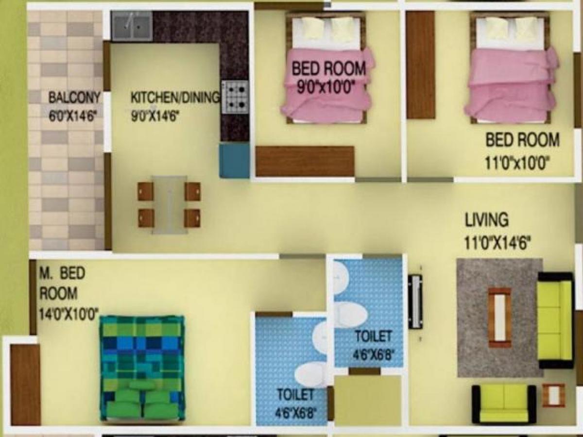 3 bedrooms House in Bangalore, India No. 4869