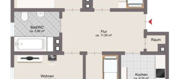 Apartamento T3 em Muhldorf am Inn, Germany N.º 262126 10