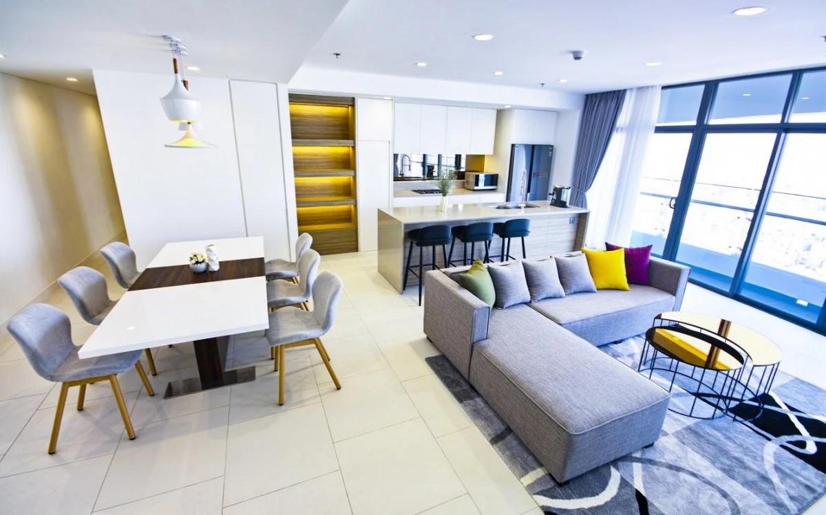 3 dormitorios apartamento en alquiler en Binh Thanh, Ho Chi Minh, Vietnam № 75076