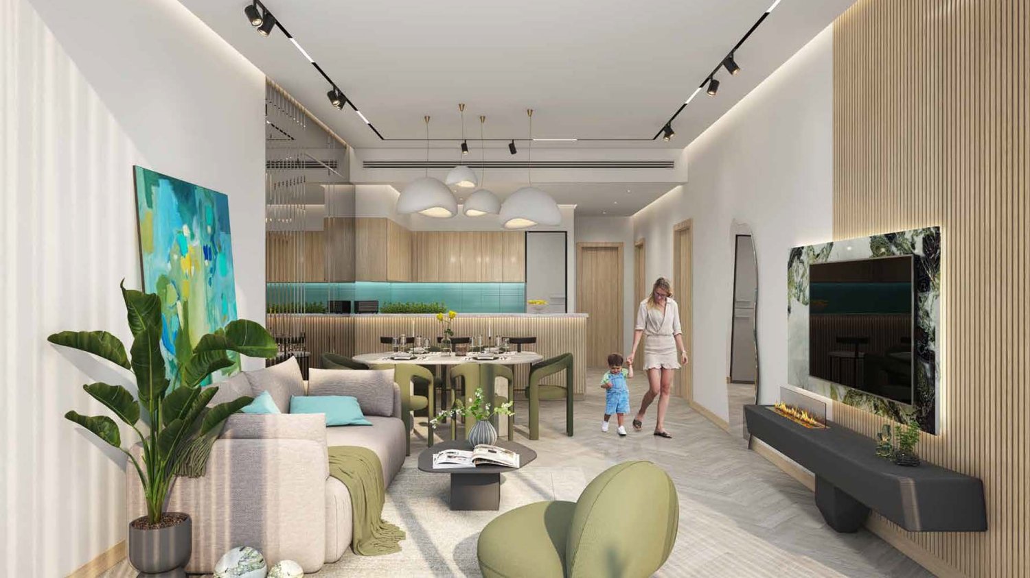 1 Schlafzimmer Wohnung in Damac Lagoon Views Phase 3, Golf City, UAE, Nr. 63661