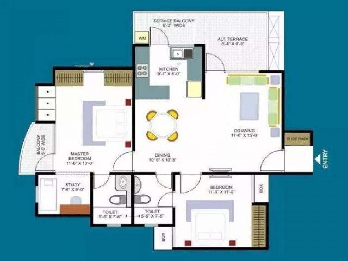 2 bedrooms House in Noida, India No. 67817