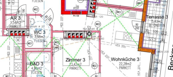 Duplex de 3 divisões em Rudolfsheim-Funfhaus, Austria N.º 210760 24
