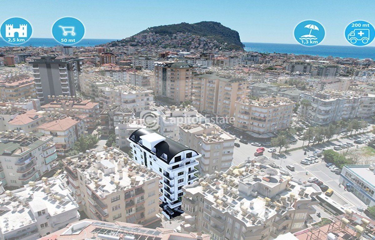 Apartment 1+1 in Antalya, Turkey No. 6158