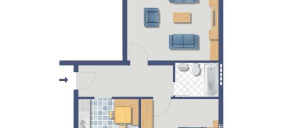 2 rooms Apartment in Dusseldorf, Germany No. 8230 2