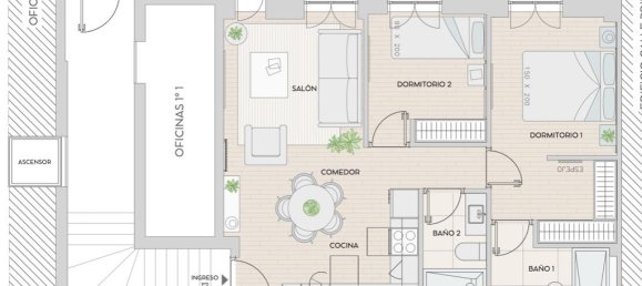 2 Schlafzimmer Wohnung in Madrid, Spain, Nr. 124364 6