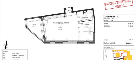 Apartamento de 1 dormitorio en Cucq, France No. 68023 3