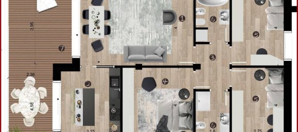 5 rooms Penthouse in Lodi, Italy No. 24413 5