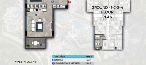 Appartement 1+1 à Oba, Turkey No. 5170 21