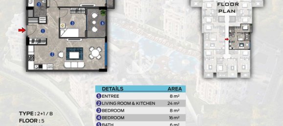 Appartement 1+1 à Oba, Turkey No. 5170 18