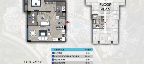 Appartement 1+1 à Oba, Turkey No. 5170 17