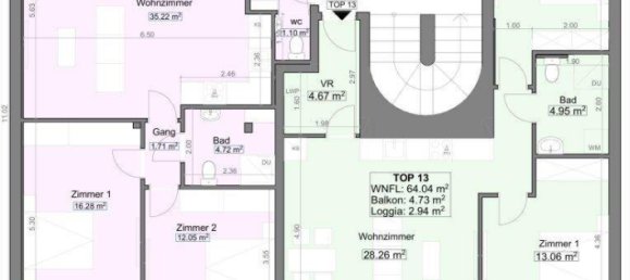 Apartamento de 3 divisões em Ottakring, Austria N.º 73918 15