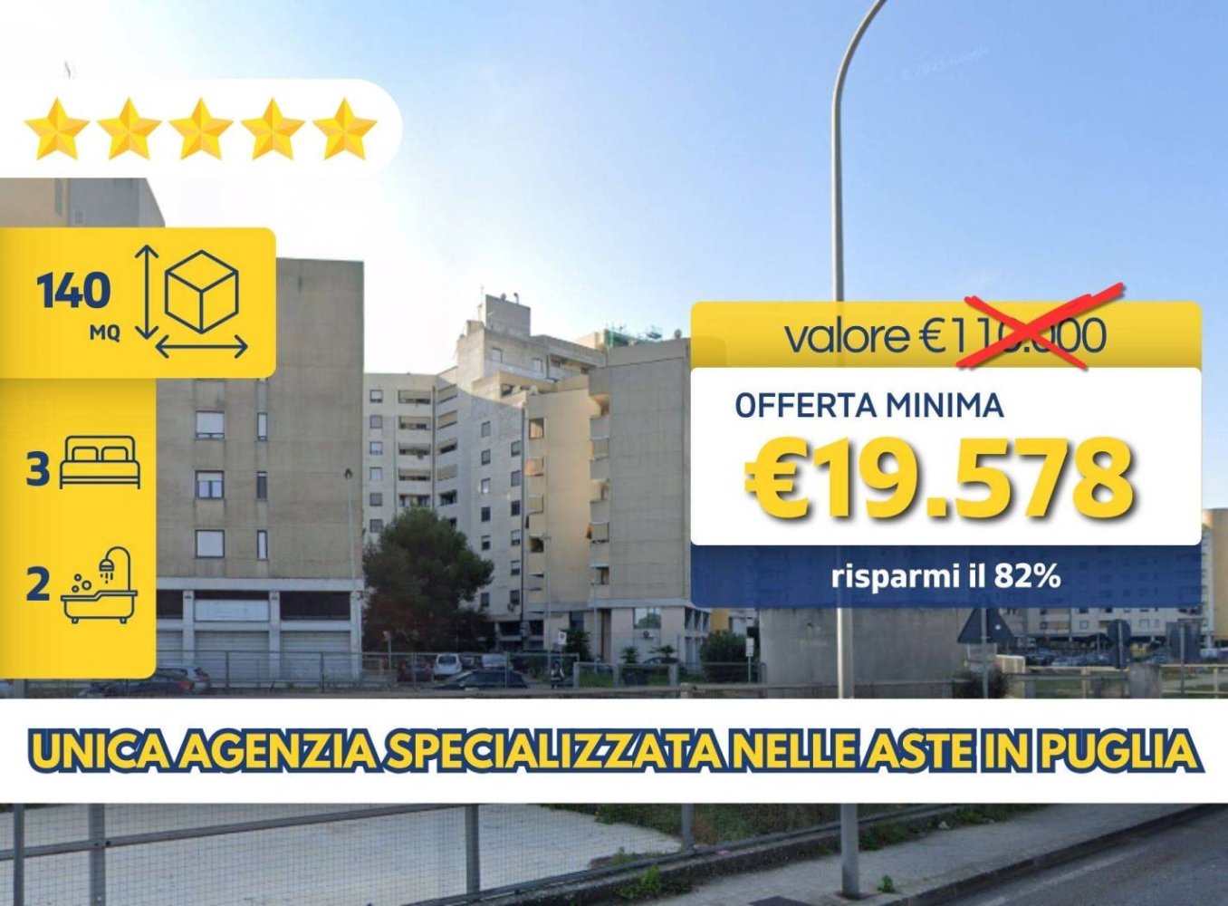 3 bedrooms Apartment in Taranto, Italy No. 196860