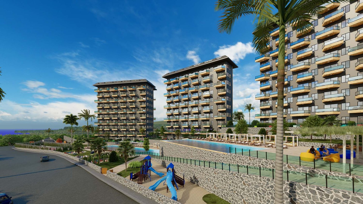 Apartment 2+1 in Konak Green Towers, Alanya, Turkey No. 34696