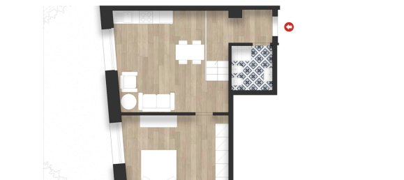 2 rooms Apartment in Florence, Italy No. 210592 3