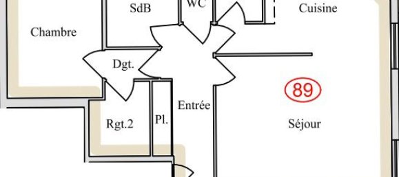 1 Schlafzimmer Wohnung in Saint-Max, France, Nr. 72771 11