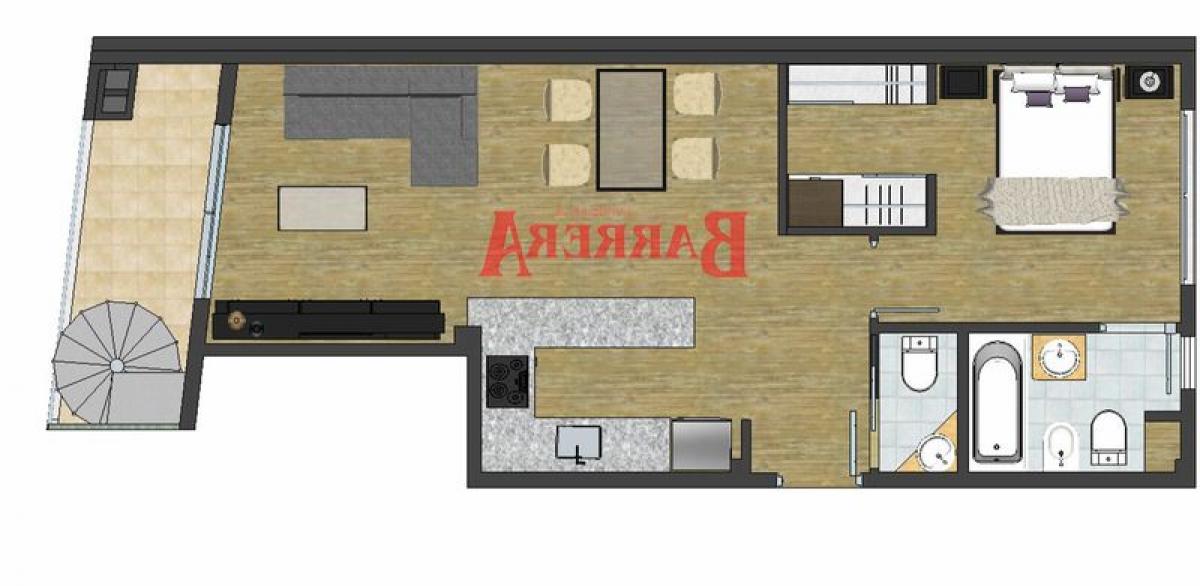 Студия в Буэнос-Айрес, Аргентина № 83296