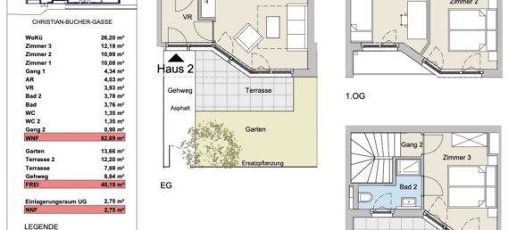 Таунхаус с 4 комнатами в Вена, Австрия № 226136 17