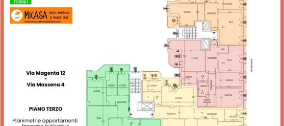 5 rooms Apartment in Turin, Italy No. 177099 17