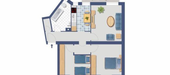 2 غرف نوم شقة في Duisburg, Germany رقم 20738 3