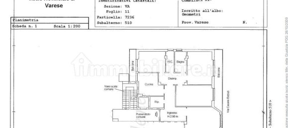 Apartamento T3 em Varese, Italy N.º 5462 14
