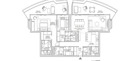 3 chambres appartement à vendre à Dubai Harbour, Dubai, UAE № 123908 13