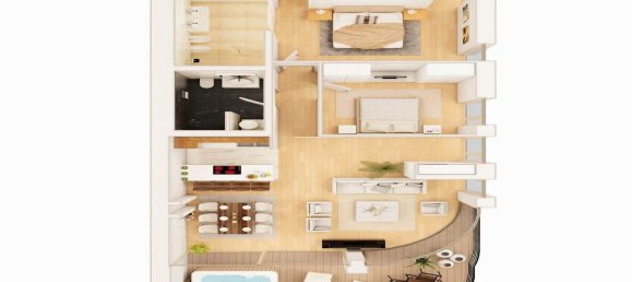 2 bedrooms Apartment in Budva, Montenegro No. 235 15