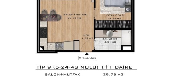 Apartamento de 2 divisões em Istanbul, Turkey N.º 32390 21