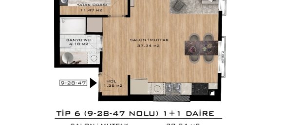 Apartamento de 2 divisões em Istanbul, Turkey N.º 32390 20