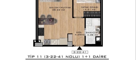 Apartamento de 2 divisões em Istanbul, Turkey N.º 32390 6