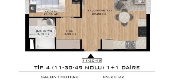 Apartamento de 2 divisões em Istanbul, Turkey N.º 32390 9