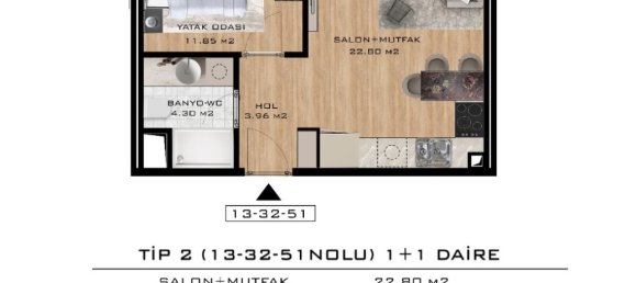 Apartamento de 2 divisões em Istanbul, Turkey N.º 32390 19