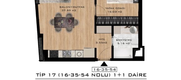 Apartamento de 2 divisões em Istanbul, Turkey N.º 32390 25