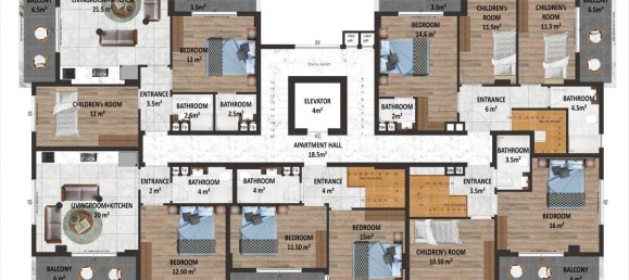 3-Zimmer Wohnung in Oba, Turkey, Nr. 10002 21