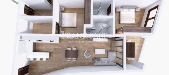 Квартира с 2 спальнями в Фгура, Мальта № 1619 3