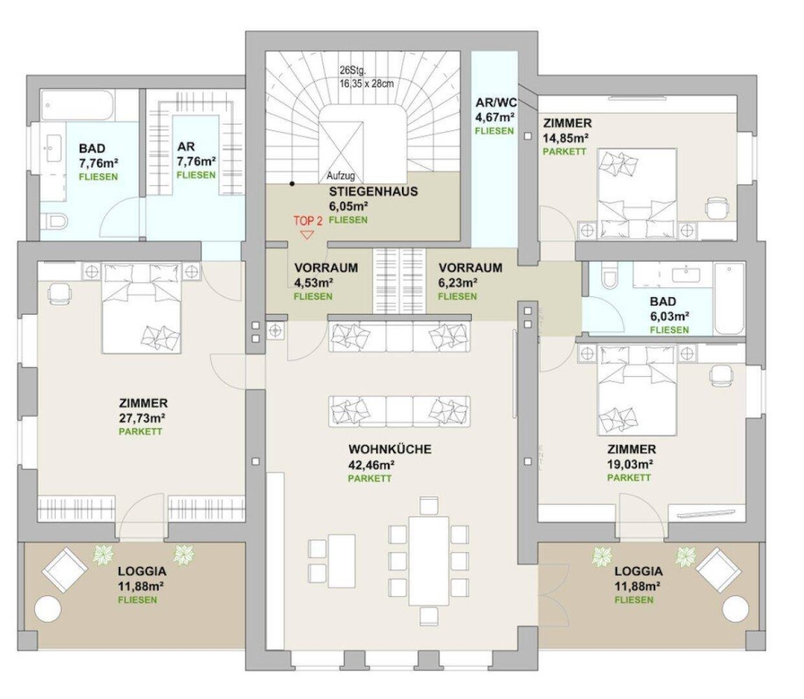 4 rooms Apartment in Purkersdorf, Austria No. 167742