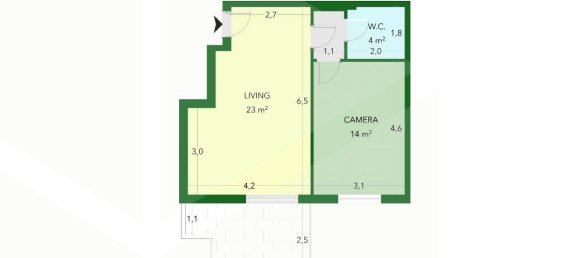 Квартира с 2 комнатами в Рим, Италия № 26290 21