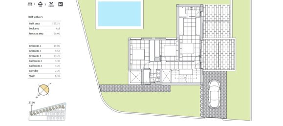 Villa de 4 dormitorios en Dinant, Algorfa, Spain No. 15337 19