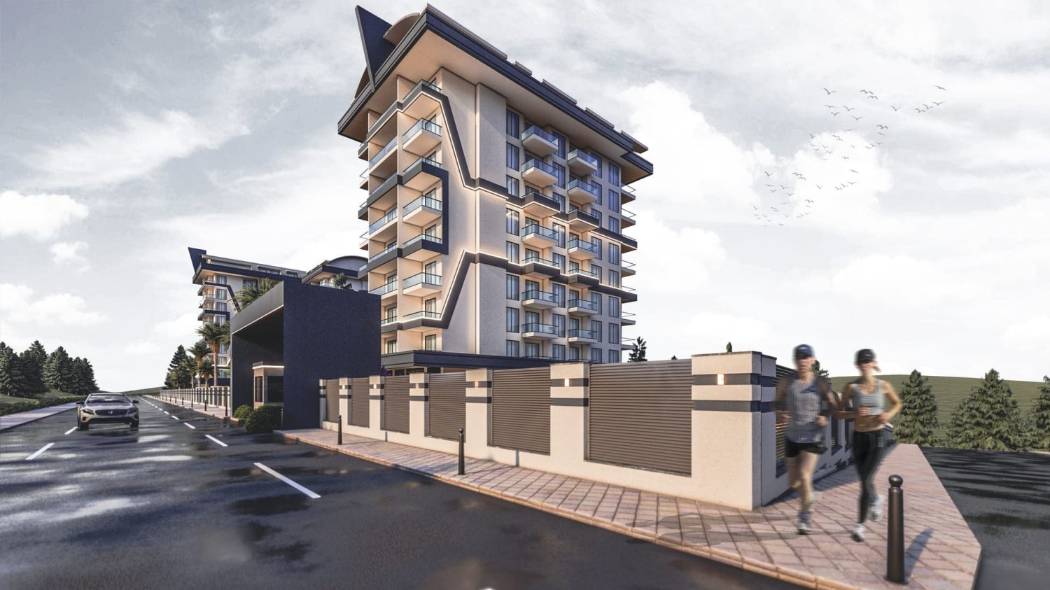 Квартира 1+1 в Faralya Residence, Аланья, Турция № 35178