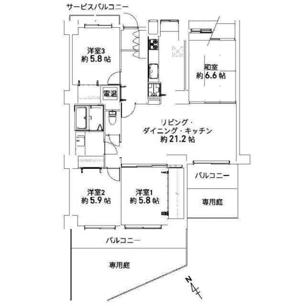 4 bedrooms Apartment in Hyogo, Japan No. 3229