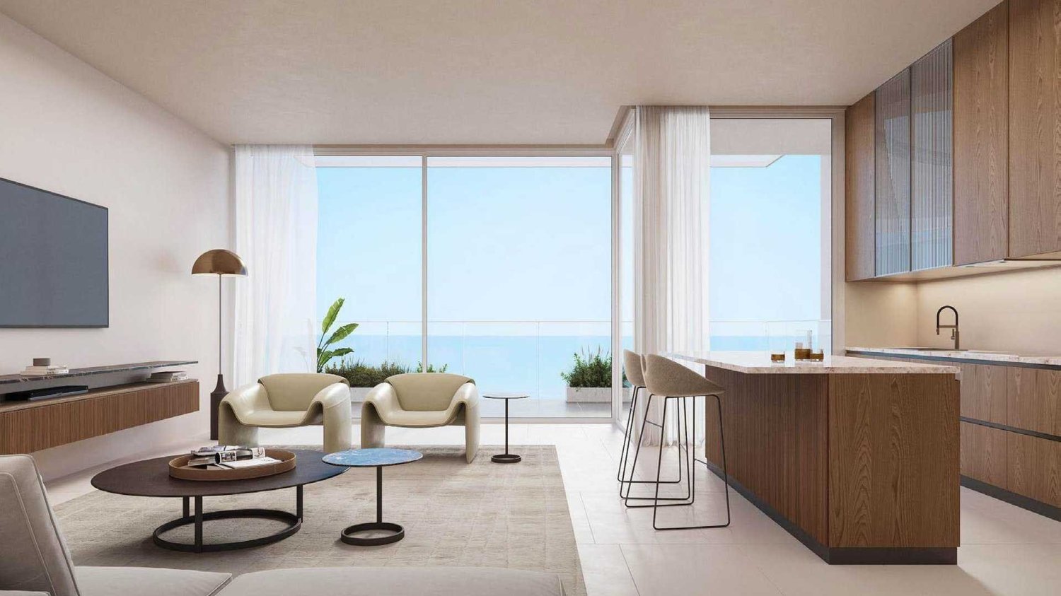 Apartamento T2 em Sealine Residence, Al Zorah, UAE N.º 63113