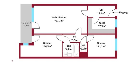 3-salle Appartement à Favoriten, Austria No. 185105 4