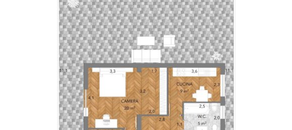 Ático de 1 dormitorio en Ciampino, Italy No. 17860 2