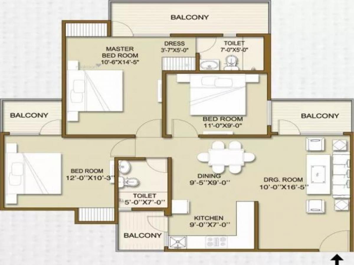 3 bedrooms House in Noida, India No. 67336