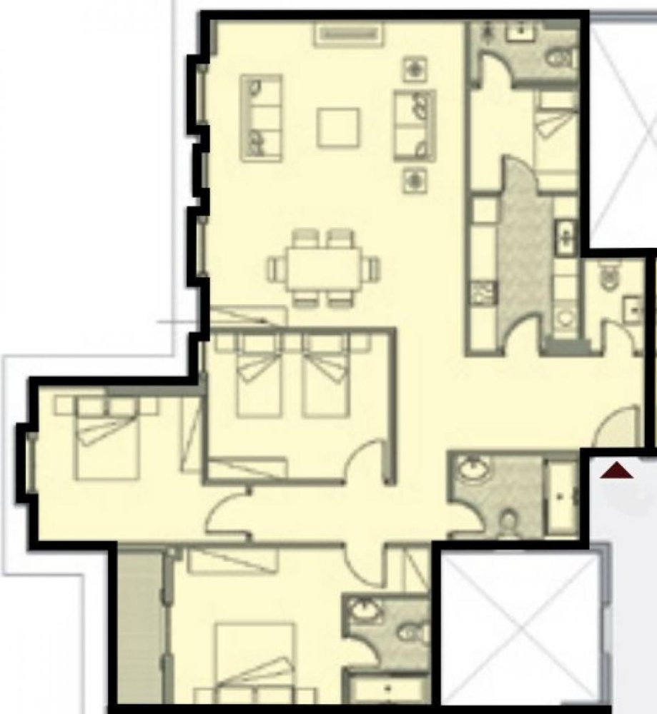 Condominio de 3 dormitorios en El Alamein, Egypt No. 669