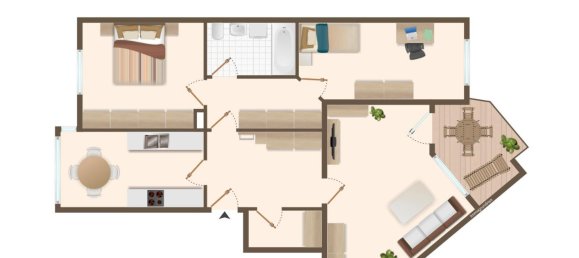 Apartamento T2 em Friedrichsfelde, Germany N.º 76850 3