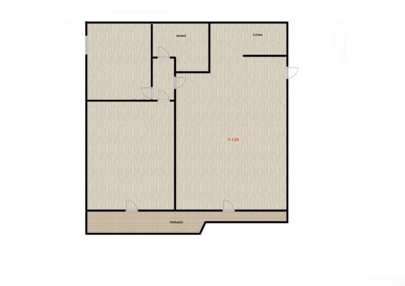 Apartamento de 4 divisões em Montale, Italy N.º 301703